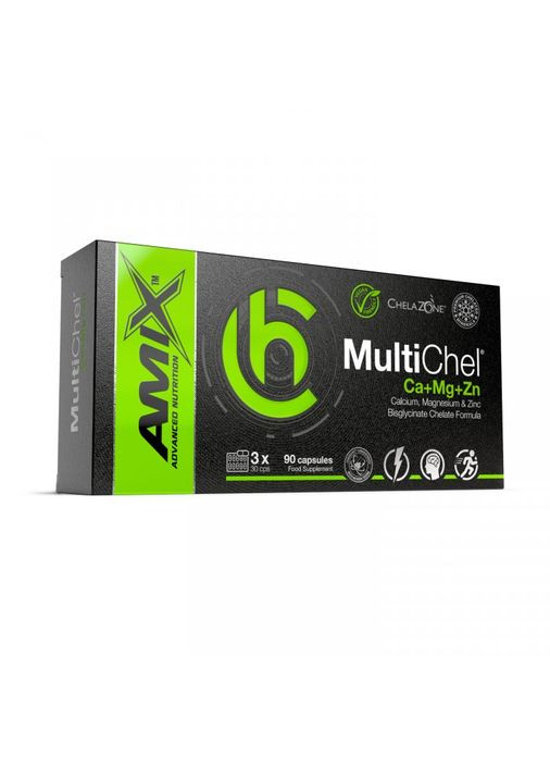 Витамины и минералы ChelaZone MultiChel Ca+Mg+Zn, 90 капсул Amix Nutrition (334706695)