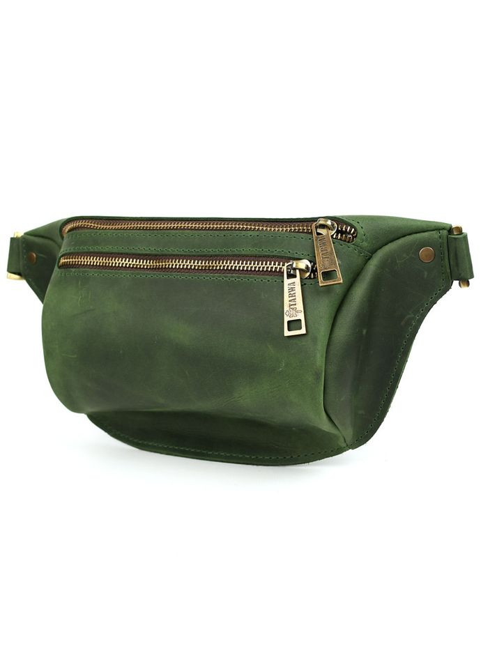 Сумка бананка в размере М RE-3105-3lx зеленая 3 отделения TARWA (368859924)