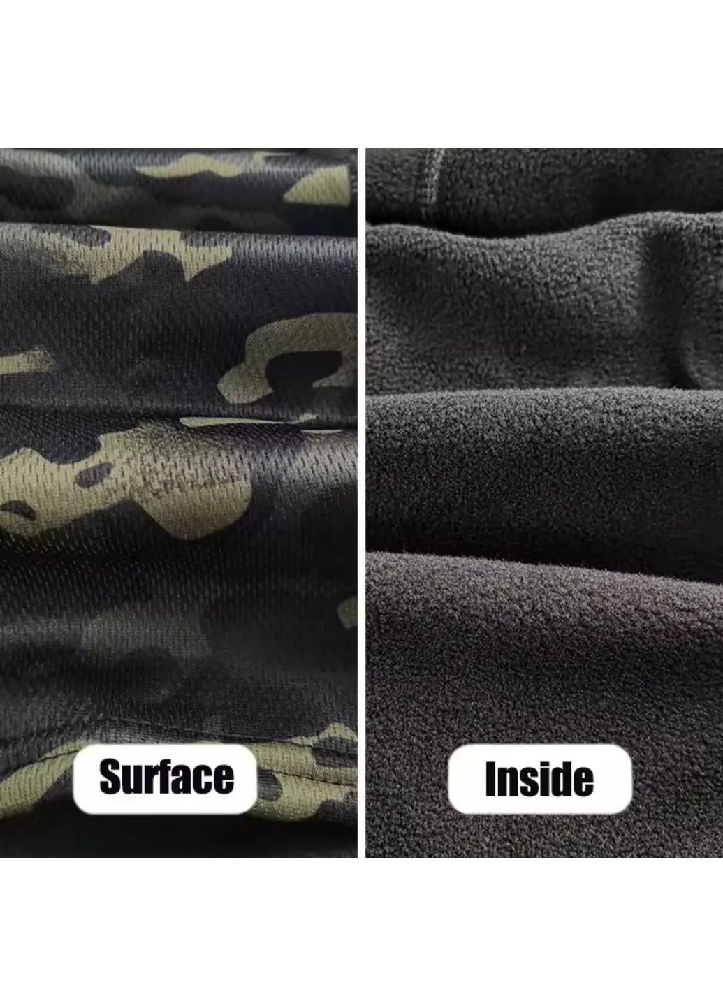 No Brand зимова флісова тепла камуфляжна балаклава для військових чорний мультикам однодирочна мультикам чорний спортивний фліс виробництво - Китай