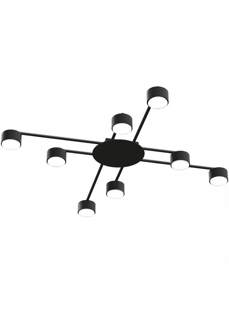 Люстра VLSPF22B-B под лампу 8xGX53 черная Videx (282312902)