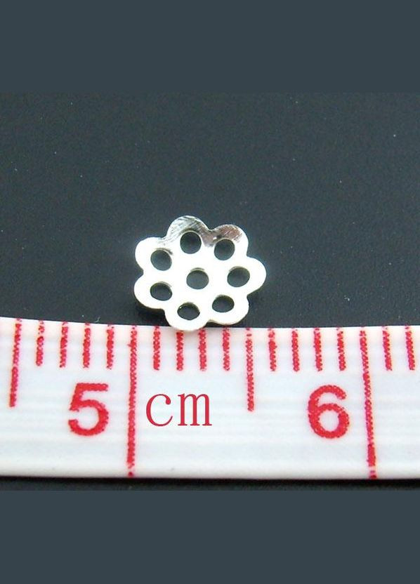 Шапочки для бусин Обниматель для бусины цветок с отверстиями 6 мм YW0001-70S Finding (338434405)