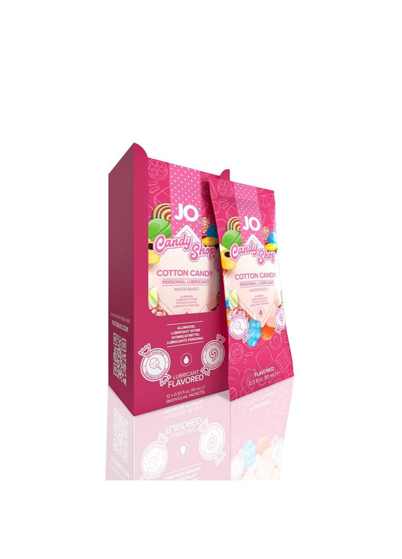 Набор лубрикантов Foil Display Box – JO H2O Lubricant – Cotton Candy – 12 × 10ml System JO (289874064)