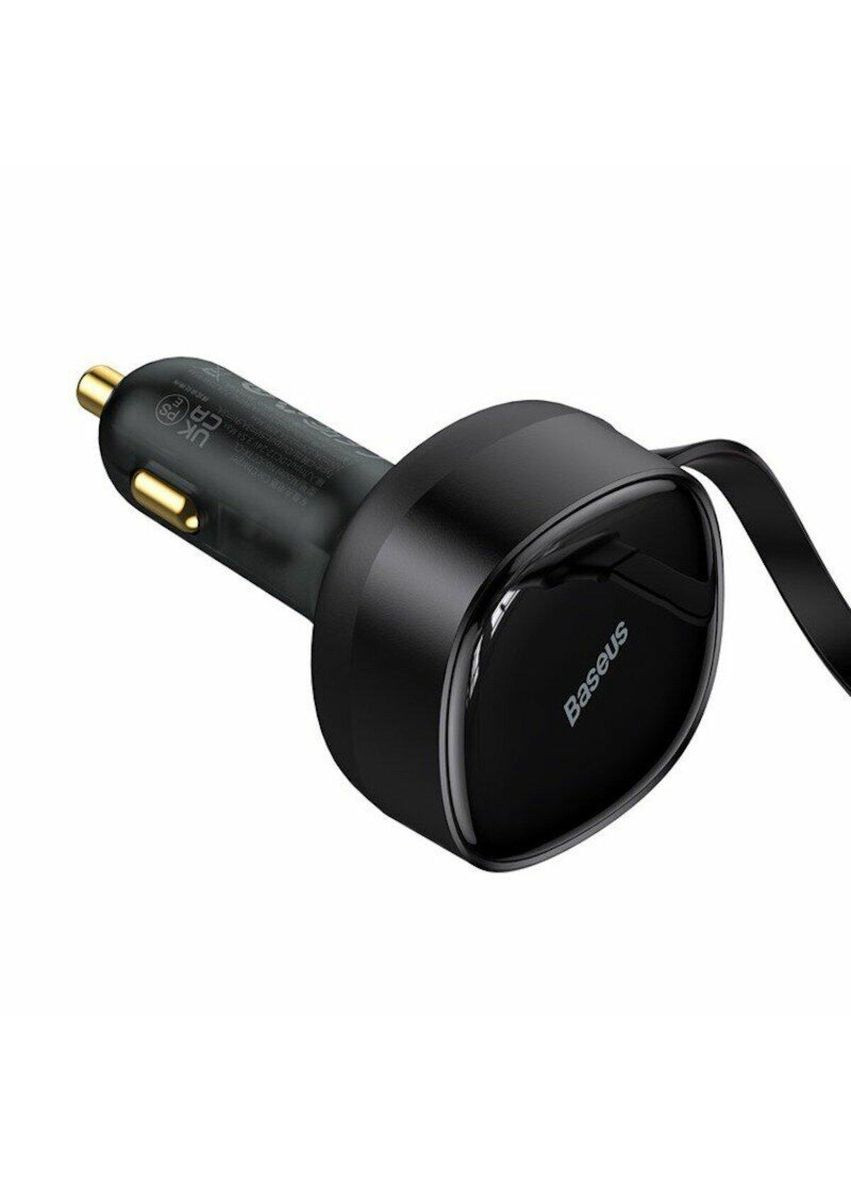 Автомобільний зарядний пристрій Enjoyment Retractable 2-in-1 Car Charger C+L 30W Baseus (361235517)