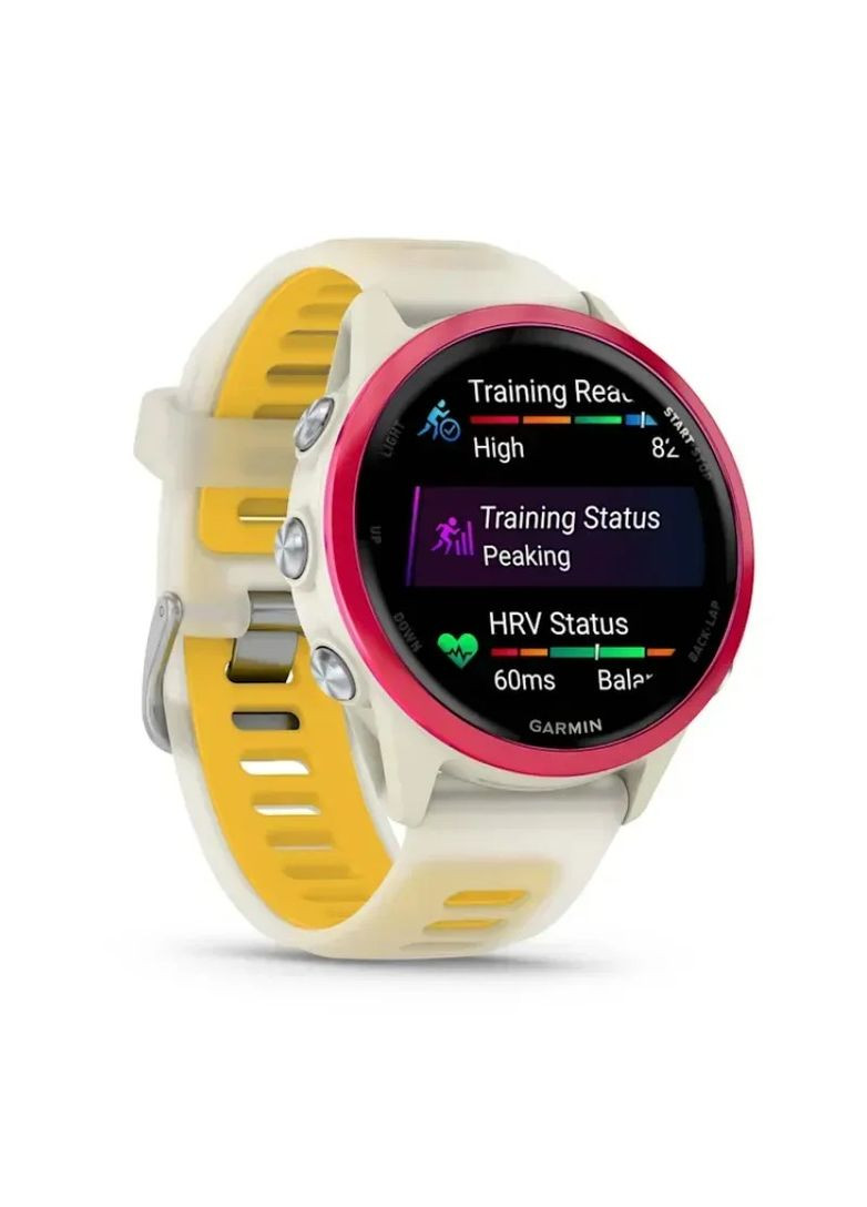 Смарт-годинник Forerunner 570 42mm Raspberry with Mango/Translucent Bone with Silver Buckle (010-02970-42) Garmin (362474854)