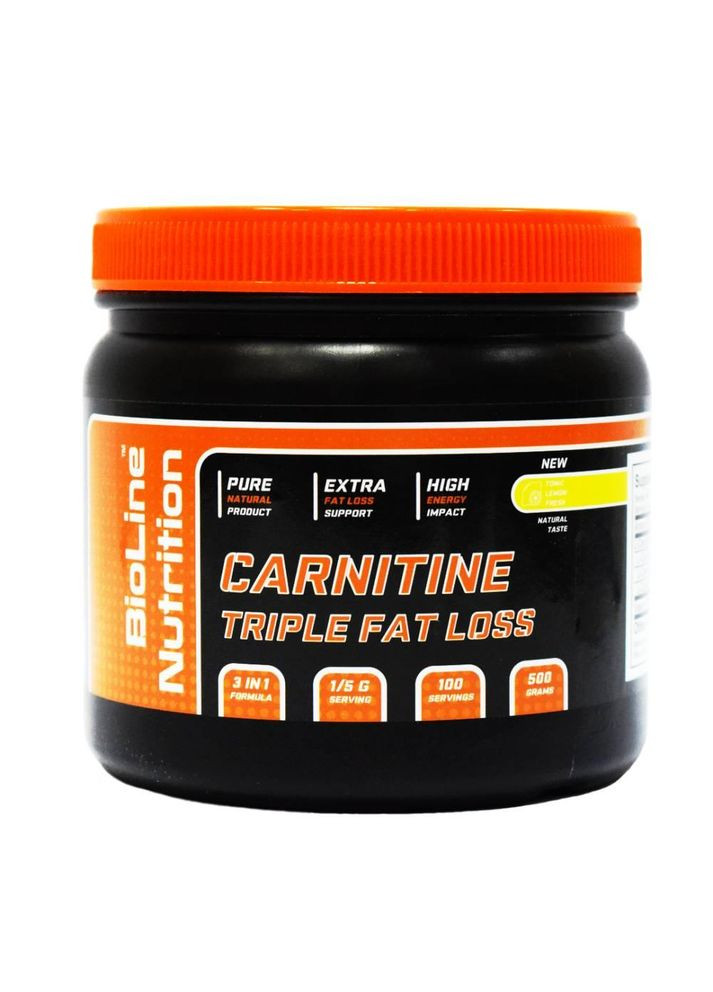 Жироспалювач для схуднення Triple Fat Loss Лимон 500 г BioLine Nutrition (369735088)