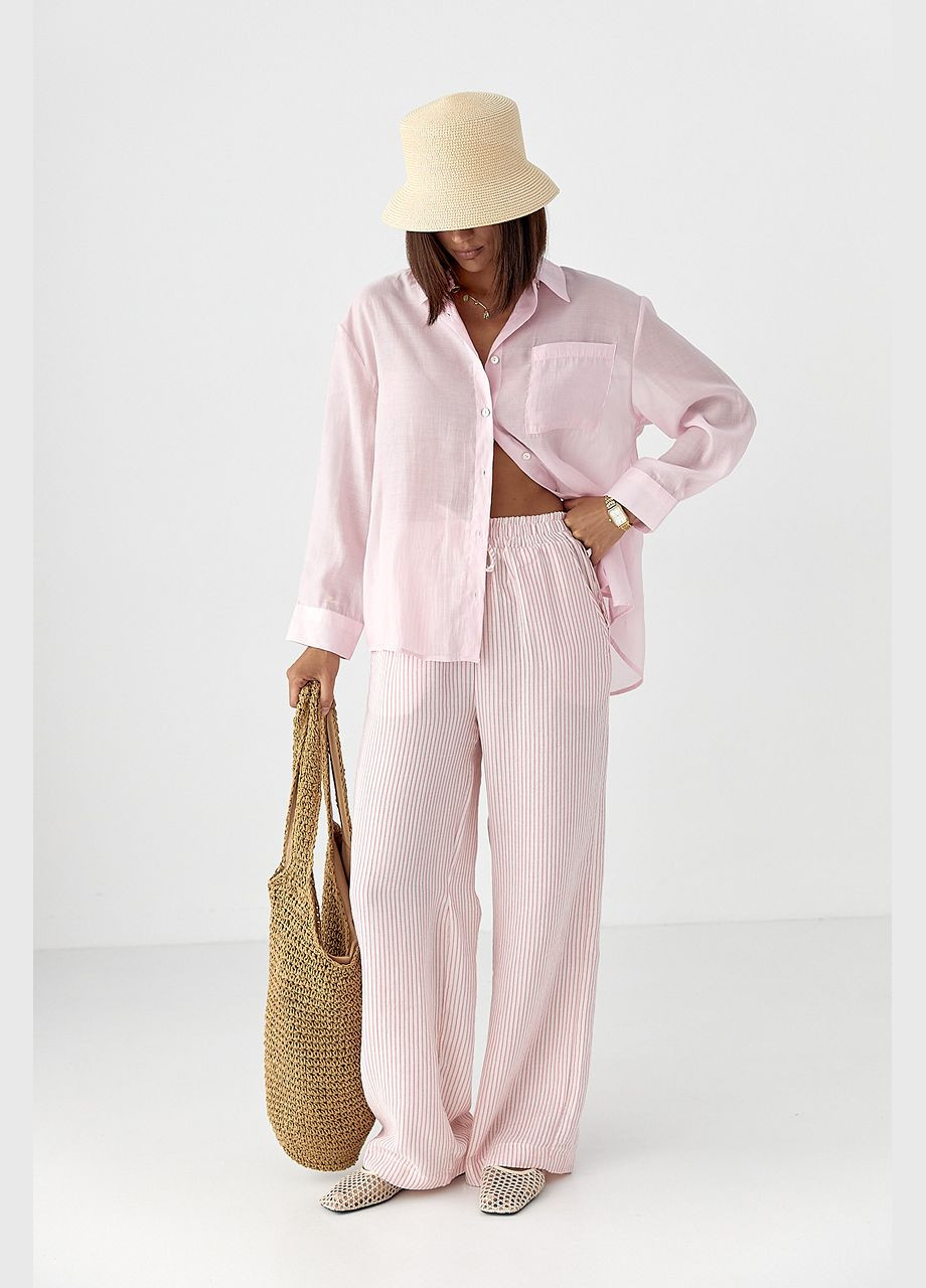 Розовая рубашка Lurex