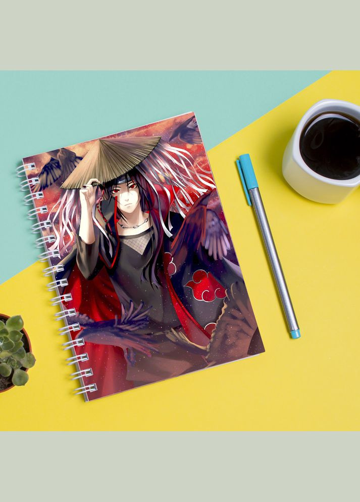 Скетчбук Sketchbook (блокнот) для малювання з принтом Naruto Наруто Ітачі 5 Кавун блокнот для малювання (316133662)