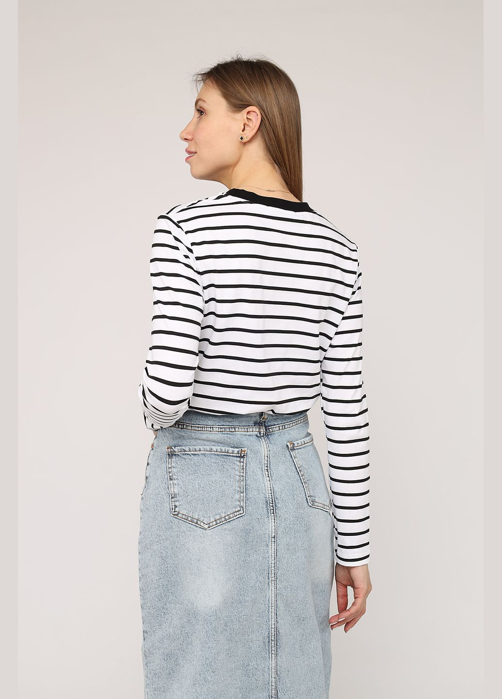 Футболка с длинным рукавом женская цвет белый ЦБ-00270232 Yuki - (327215204)