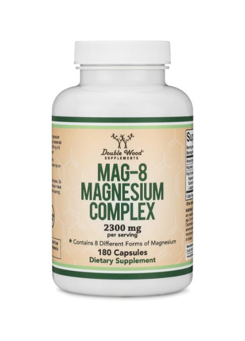 Double Wood MAG-8 Magnesium Complex Supplement 2300 mg (3 caps per serving) 180 Caps Double Wood Supplements (284120277)