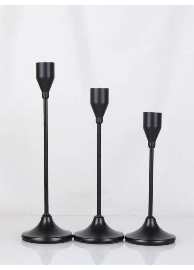 Набор стильных минималистических подсвечников из трех штук No Brand (314523602)