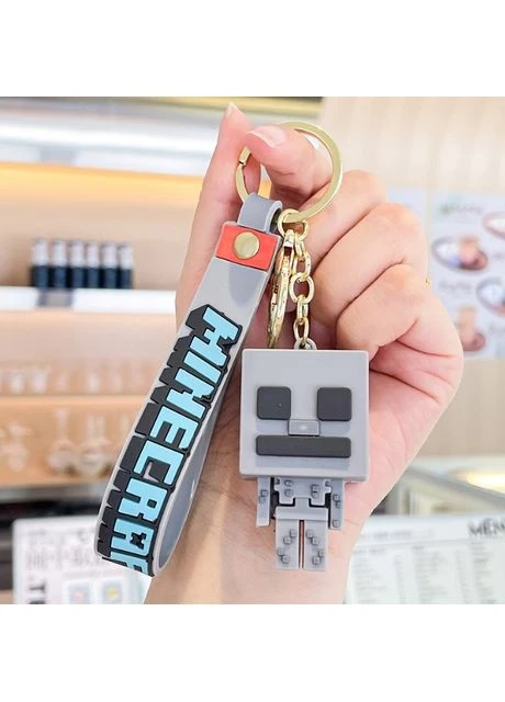 Брелок Майнкрафт скелетон minecraft skeleton детский брелок на рюкзак, ключи 5,5 см Shantou (393632555)