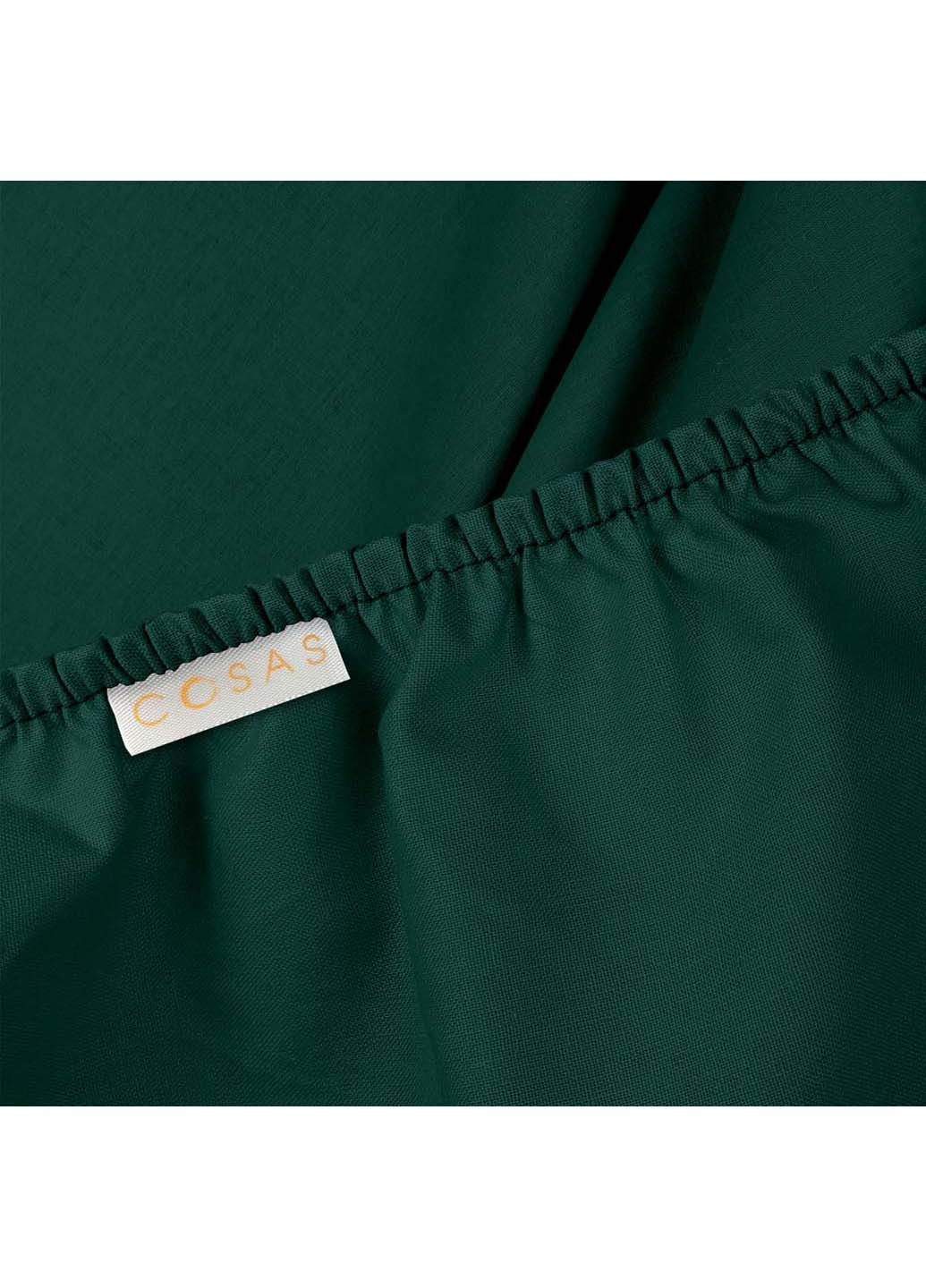 Полуторна постіль з простирадлом на гумці GREY GEOMETRY CS4 160х220 см Cosas (307475292)