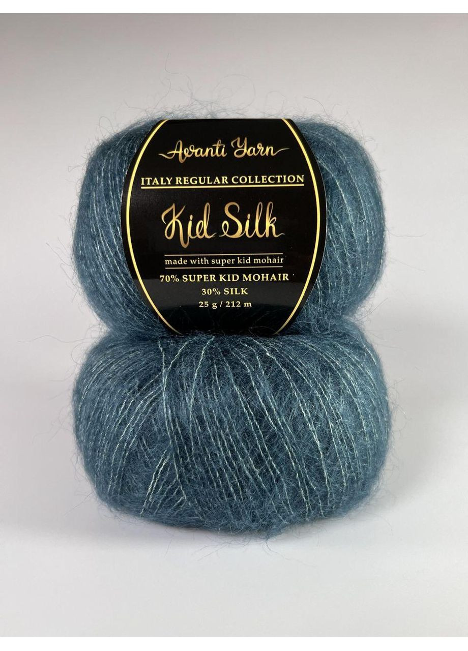 Пряжа Кід Мохер на шовку - 80 петрольний Avanti (361879185)