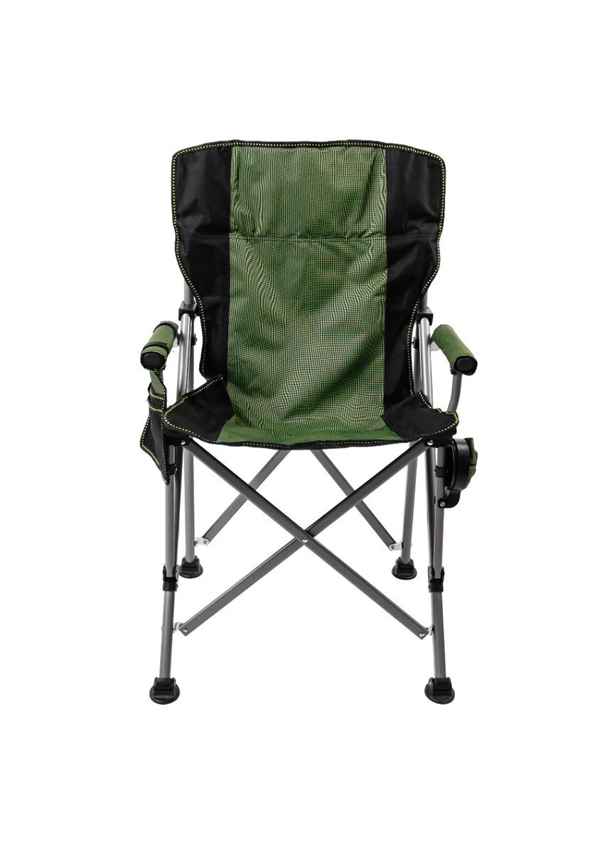 Кресло туристическое раскладное LUGI SJ-0054GR 60х57х92 см до 120 кг с подлокотниками зеленый No Brand (376571011)