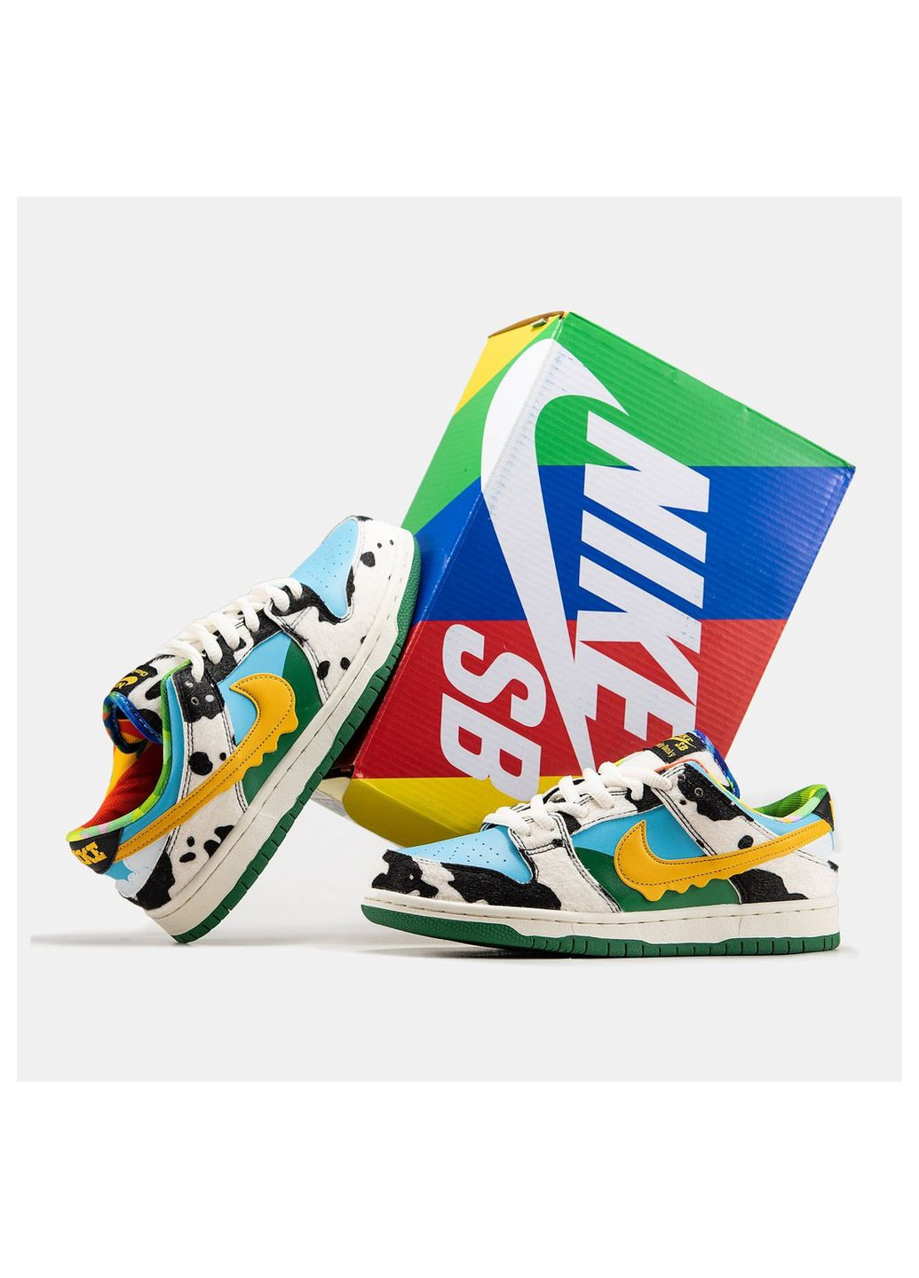 Цветные кроссовки унисекс Nike SB Dunk Low x Ben & Jerry's