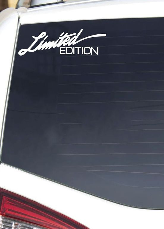 Наклейка (Наліпка) на авто машину Limited edition 20х6 см No Brand (365243783)