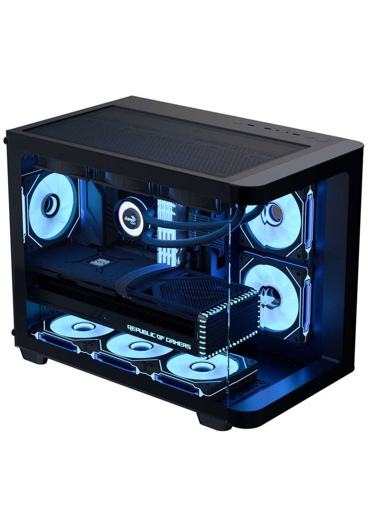 Корпус P300C-G-BK-v1 (ACCS-PN02033.11) Black без БЖ Aerocool (347586278)