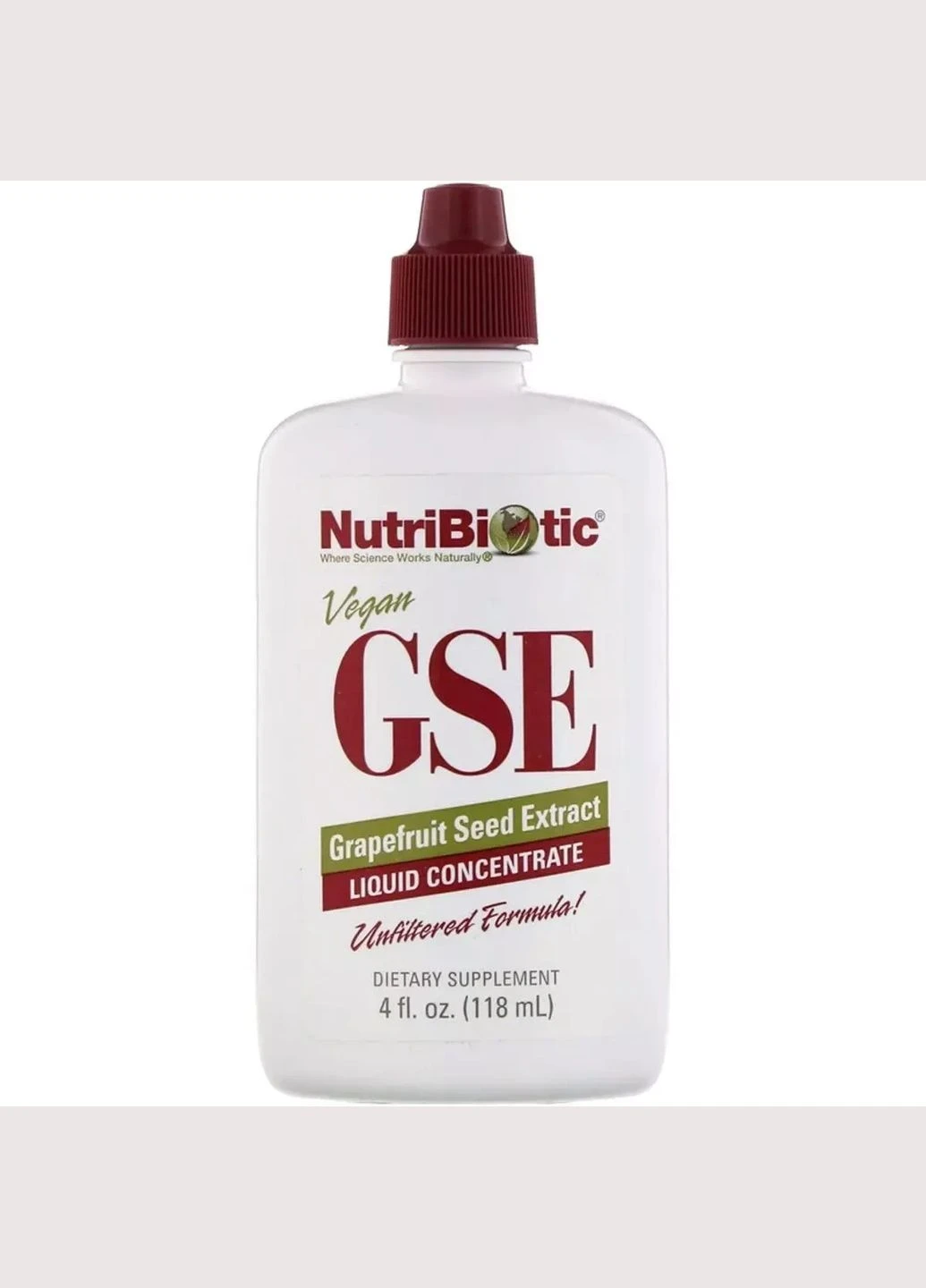 Жидкий концентрат GSE, экстракт семян грейпфрута, Grapefruit Seed Extract, 118 мл NutriBiotic (292008194)