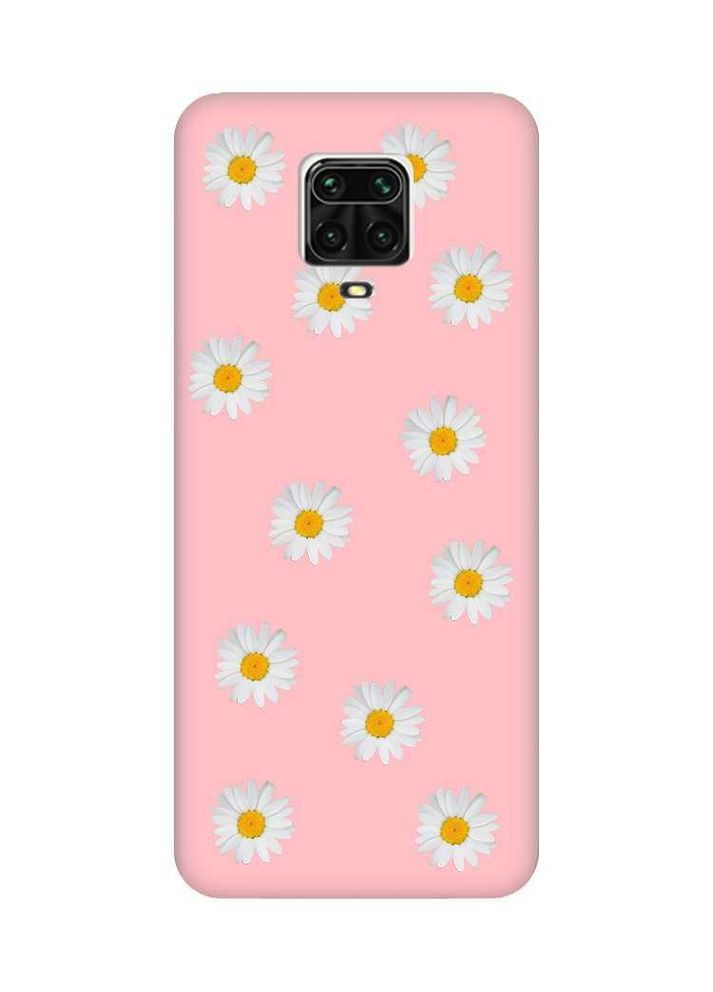 Матовый чехол на Xiaomi Redmi Note 9 Pro / 9S / 9 Pro Max Фон ромашки (принт 41) Creative (359488353)