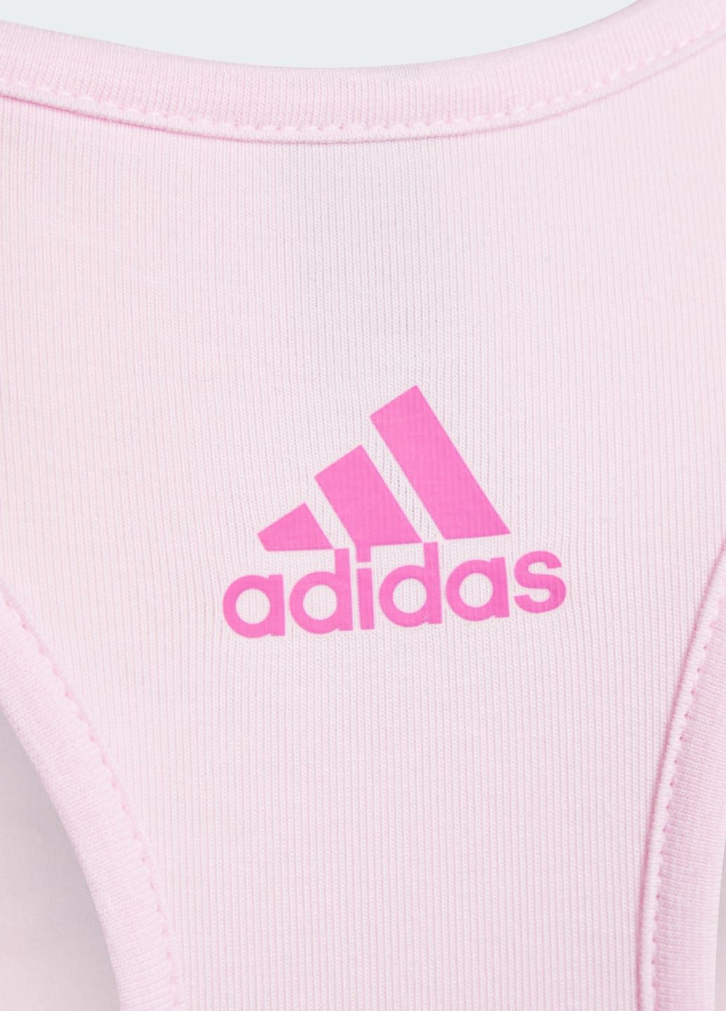 Розовый бра essentials linear logo cotton adidas