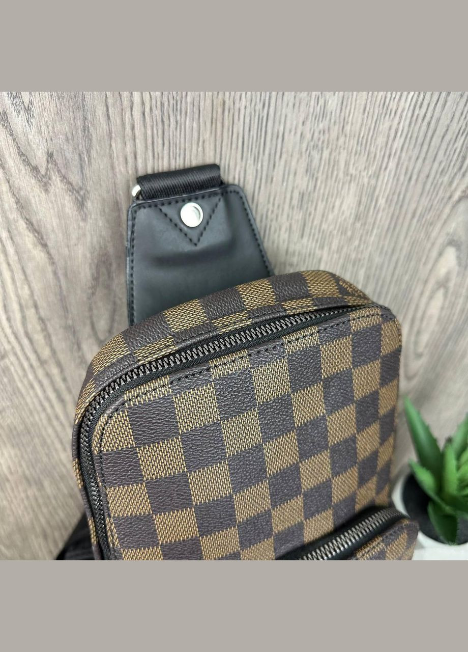 Чоловіча сумка-слінг месенджер Коричневий No Brand (301212115)