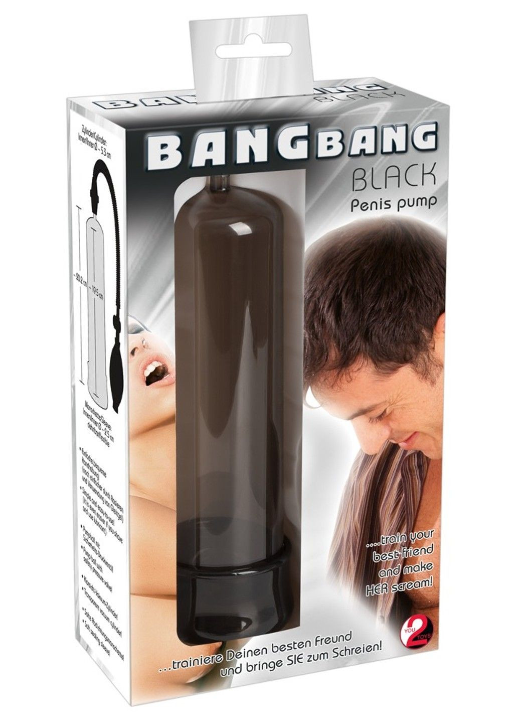 Помпа для чоловіків BANG BANG (чорна) No Brand (284729003)