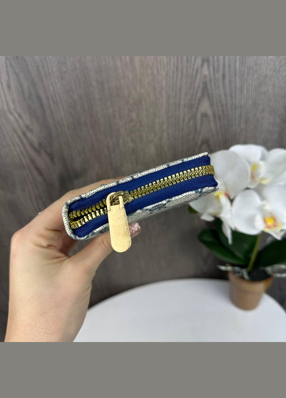 Жіночий гаманець клатч на блискавці стиль Гуччі, модний портмоне для дівчат Синій No Brand (334729585)