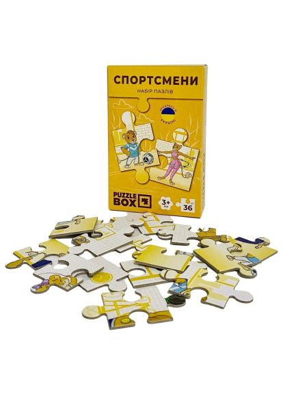 Пазл (PB03) JoyBand набір Спортсмени 36 елементів (366155392)