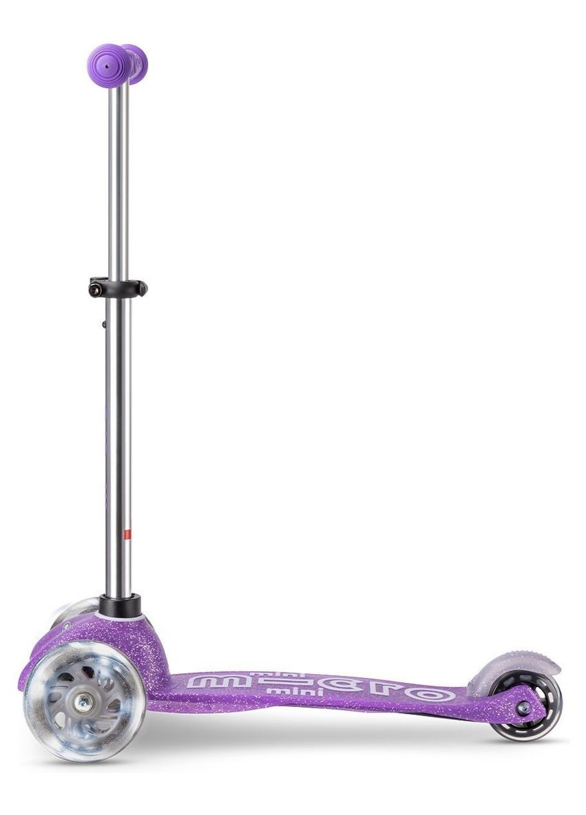 Самокат серії "Mini Deluxe Fairy Glitter LED" – ПУРПУРОВИЙ (до 50 kg, 3-х колісний, світло) (MMD207) Micro (326850958)