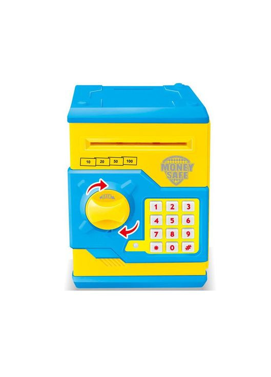 Детская копилка / сейф MK 3916 с купюроприемником (Желтый) No Brand (330601217)