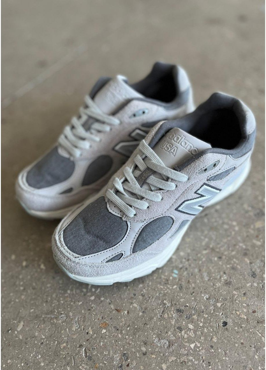 КРОСІВКИ ЖІНОЧІ NEW BALANCE 990 LEVI’S GREY V2 НЬЮ БЕЛАНС 990 No Brand сірі демісезони (367167349)