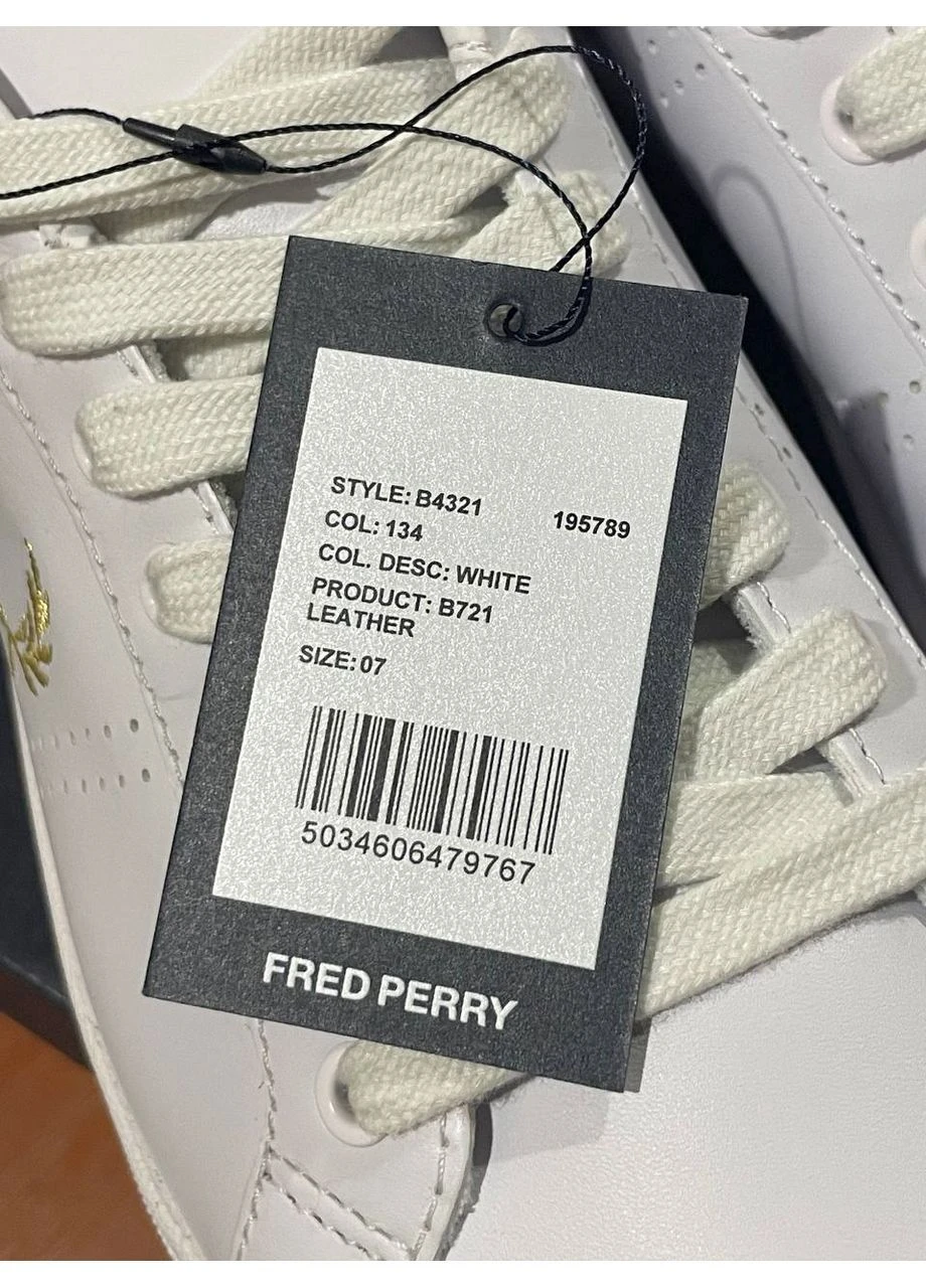 Білі всесезонні кросівки Fred Perry B721 Leather Trainers White