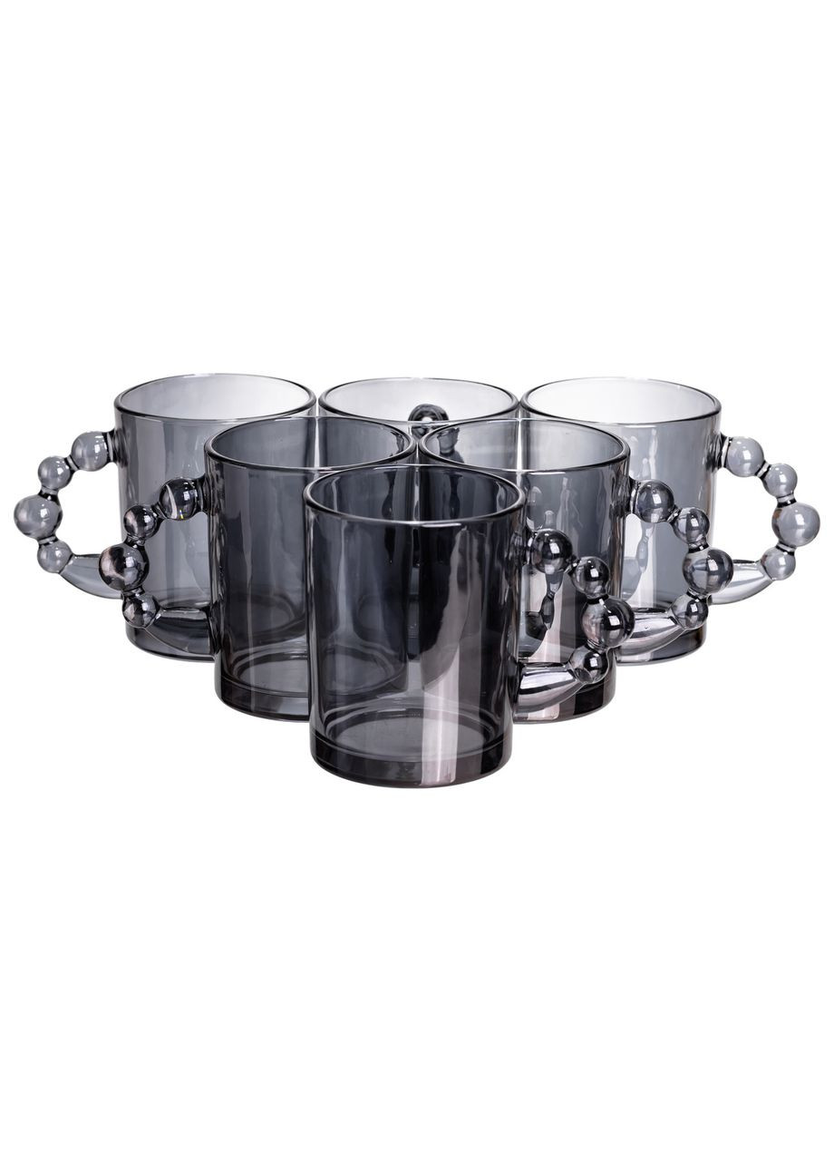 Набор чашек 6 шт для чая и кофе по 350 (мл) стеклянные кружки HP-19-ZD-3 Yiwu (369623030)