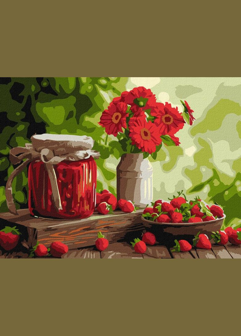 Картина за номерами Полуничне варення ©art_selena_ua 30x40 KHO5691 Ідейка (317044415)