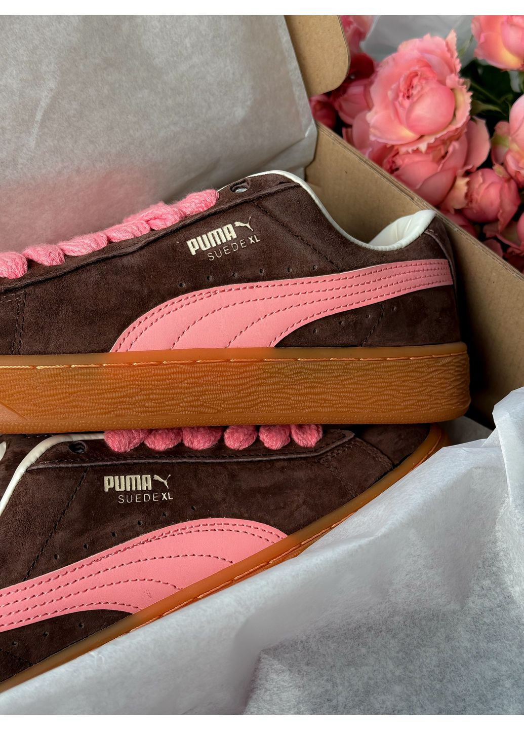 Кросівки жіночі Puma Suede XL brown | Пума Суеде ХЛ коричневі No Brand коричневі демісезони (349729031)