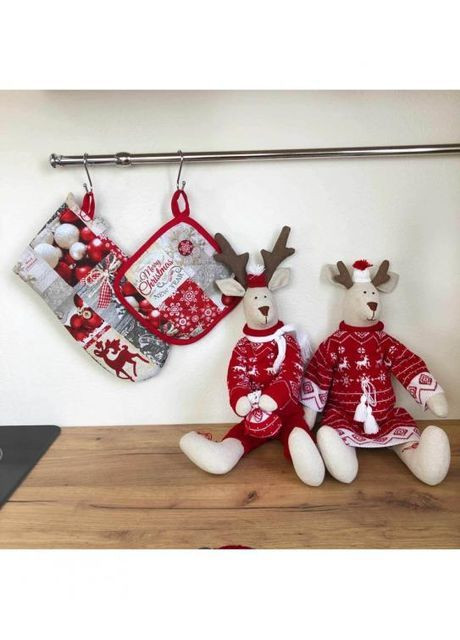 Інтер'єрна іграшка Олень Deer Jolly 45 см Різнокольоровий (2076) Прованс (367108638)