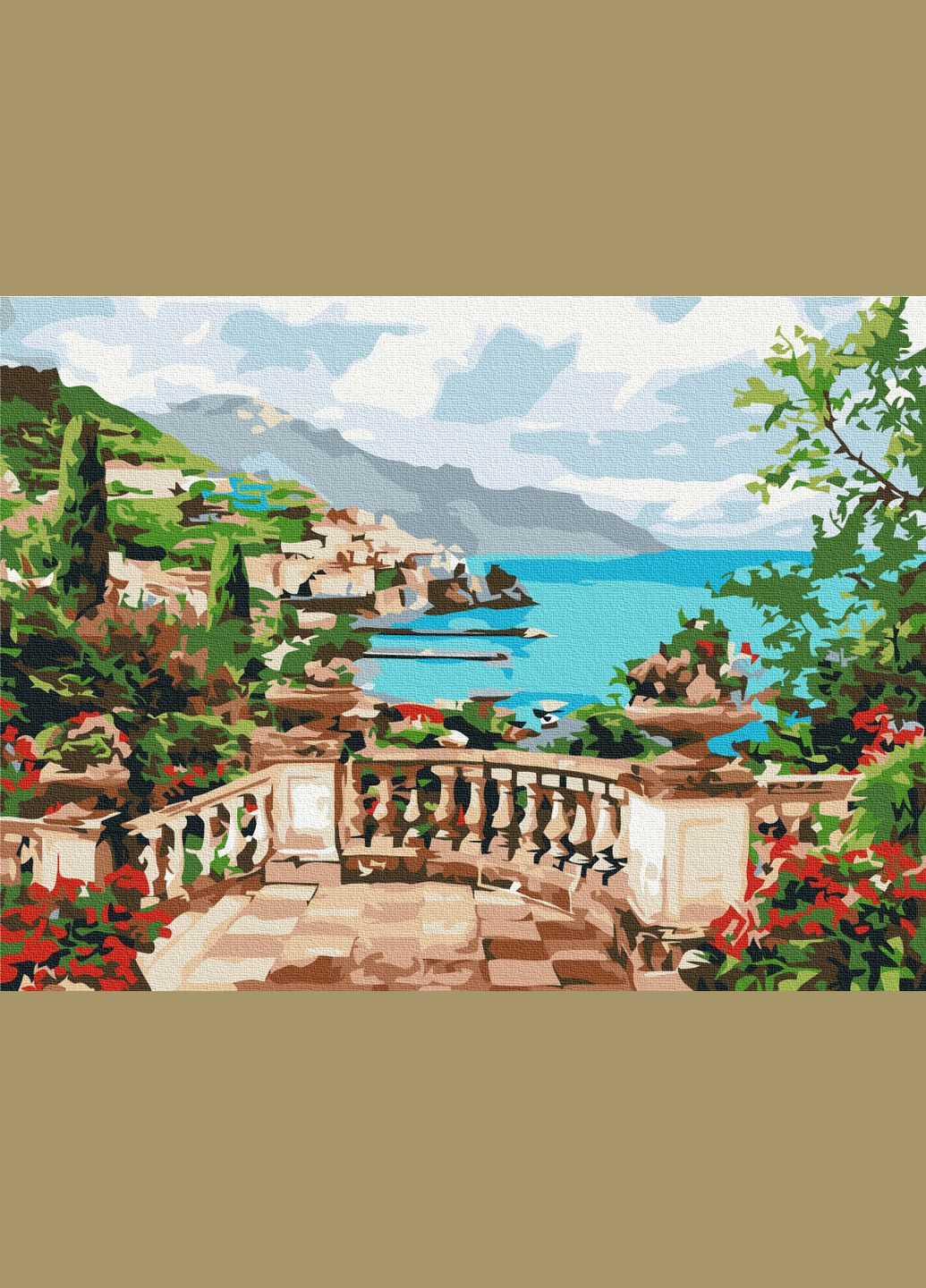 Картина по номерам "Вид на море" 40x50 см Brushme (371919565)