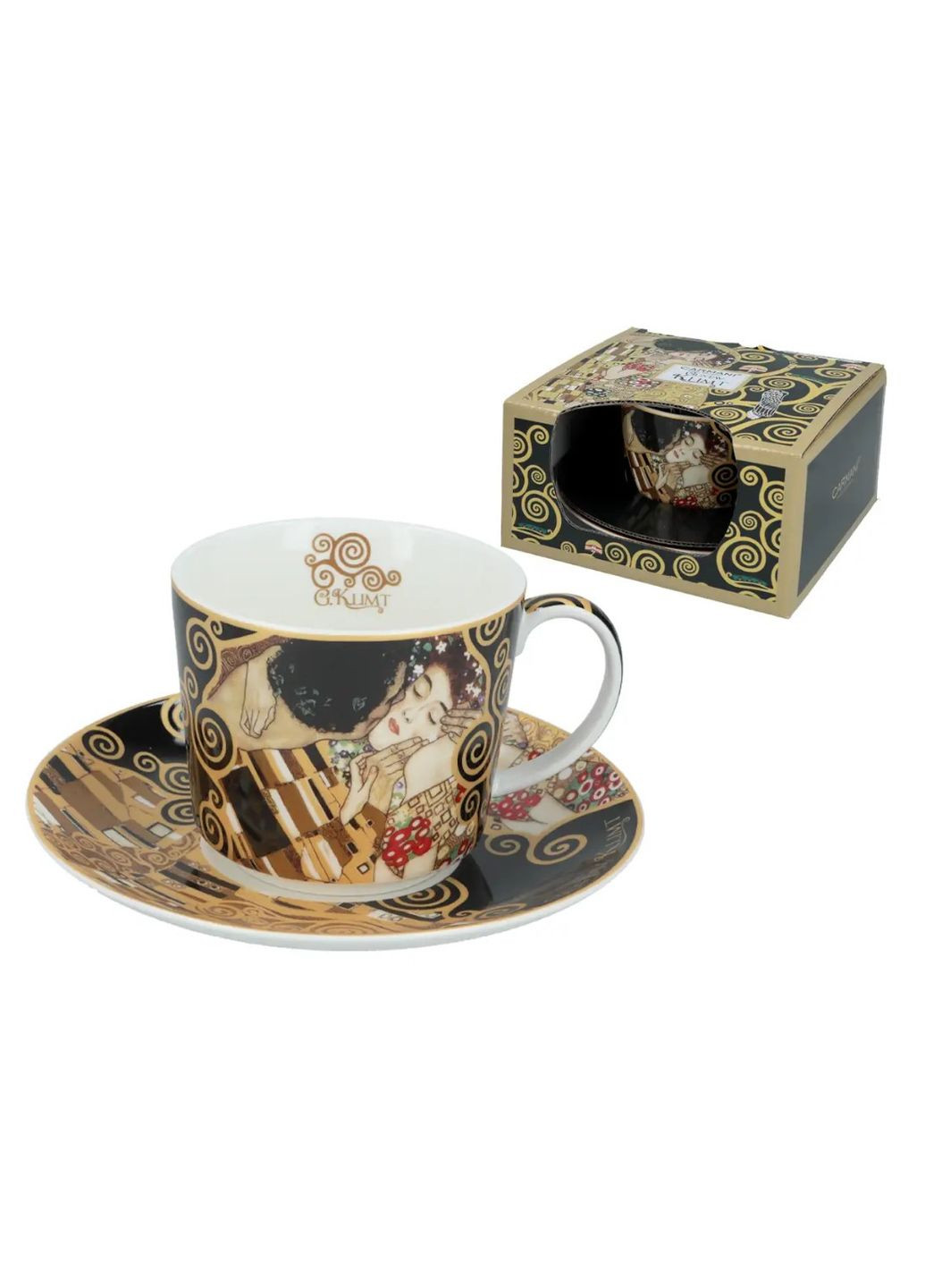 Набір чашка з блюдцем Г. Клімт Поцілунок, 230 мл (532-0060) Carmani (366336559)