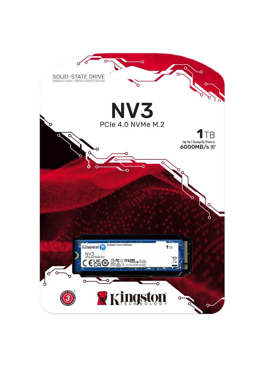 SSD 1TB NV3 M.2 2280 PCIe 4.0 x4 NVMe Kingston (323000796)