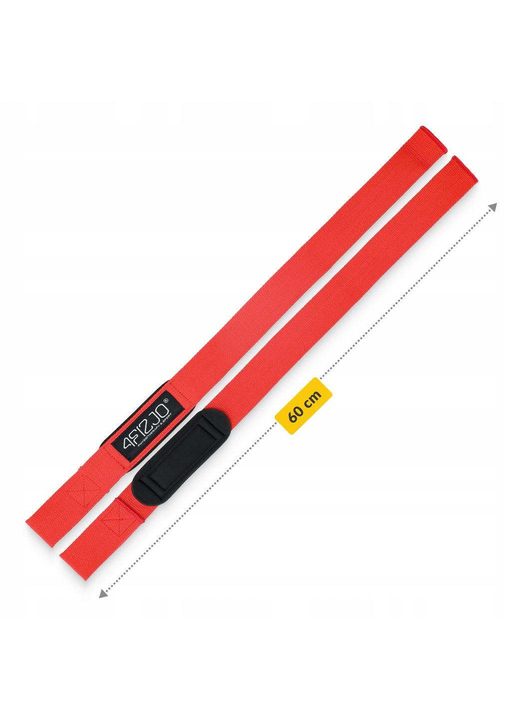 Лямки для становой тяги Deadlift Straps Red (P-5905973402286) 4FIZJO (357132993)