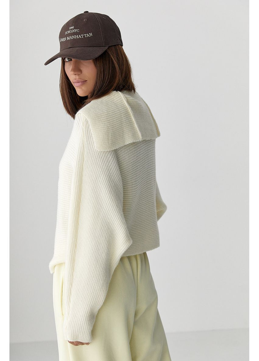 Молочный демисезонный кардиган Lurex