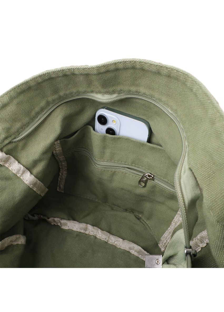 Сумка крос-боді через плече жіноча текстильна середня Оливковий 38247 Vintage (355245178)