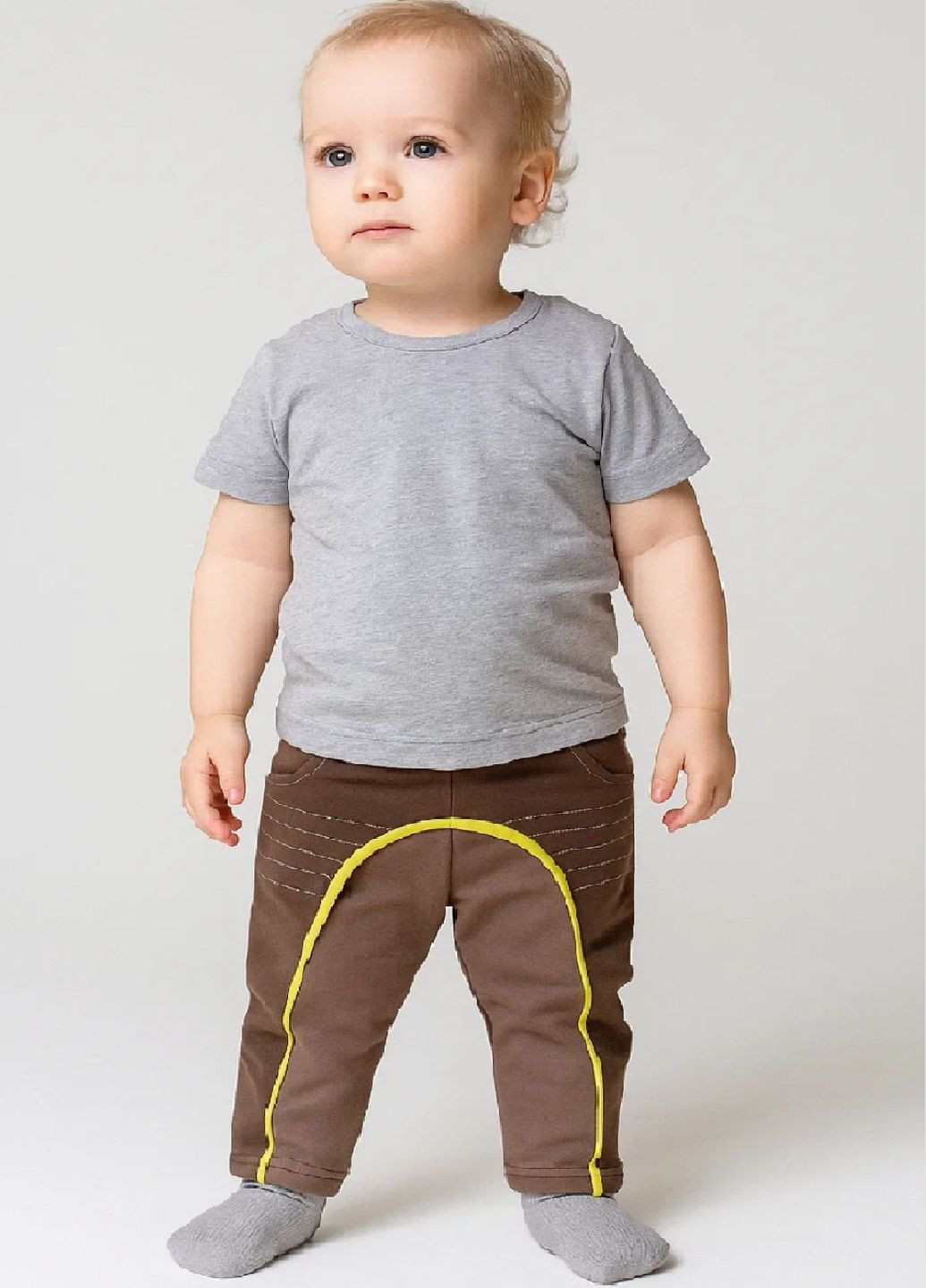 Коричневые демисезонные брюки Wojcik