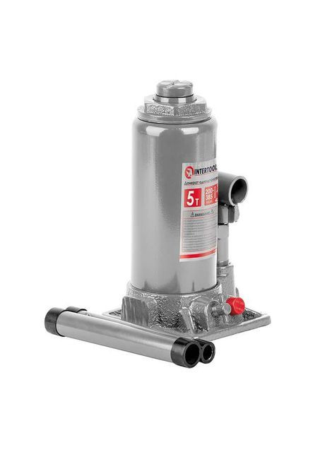 Домкрат гідравлічний 5т 200-405мм. (у картон. уп.) (GT0023) Intertool (370431671)