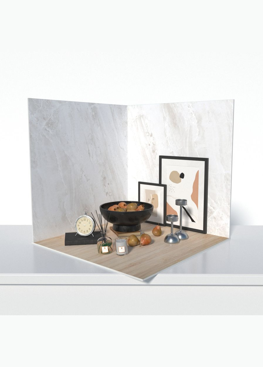 Пластиковий кутовий 3d фотофон, 60x60x60см - №61047 PolyPlast (354376273)