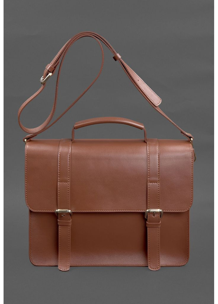 Кожаная сумка-портфель Porte светло-коричневый BlankNote (348359135)