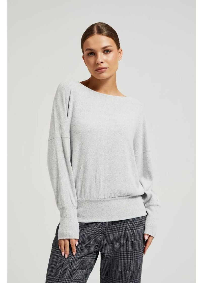 Серый зимний свитер Moodo