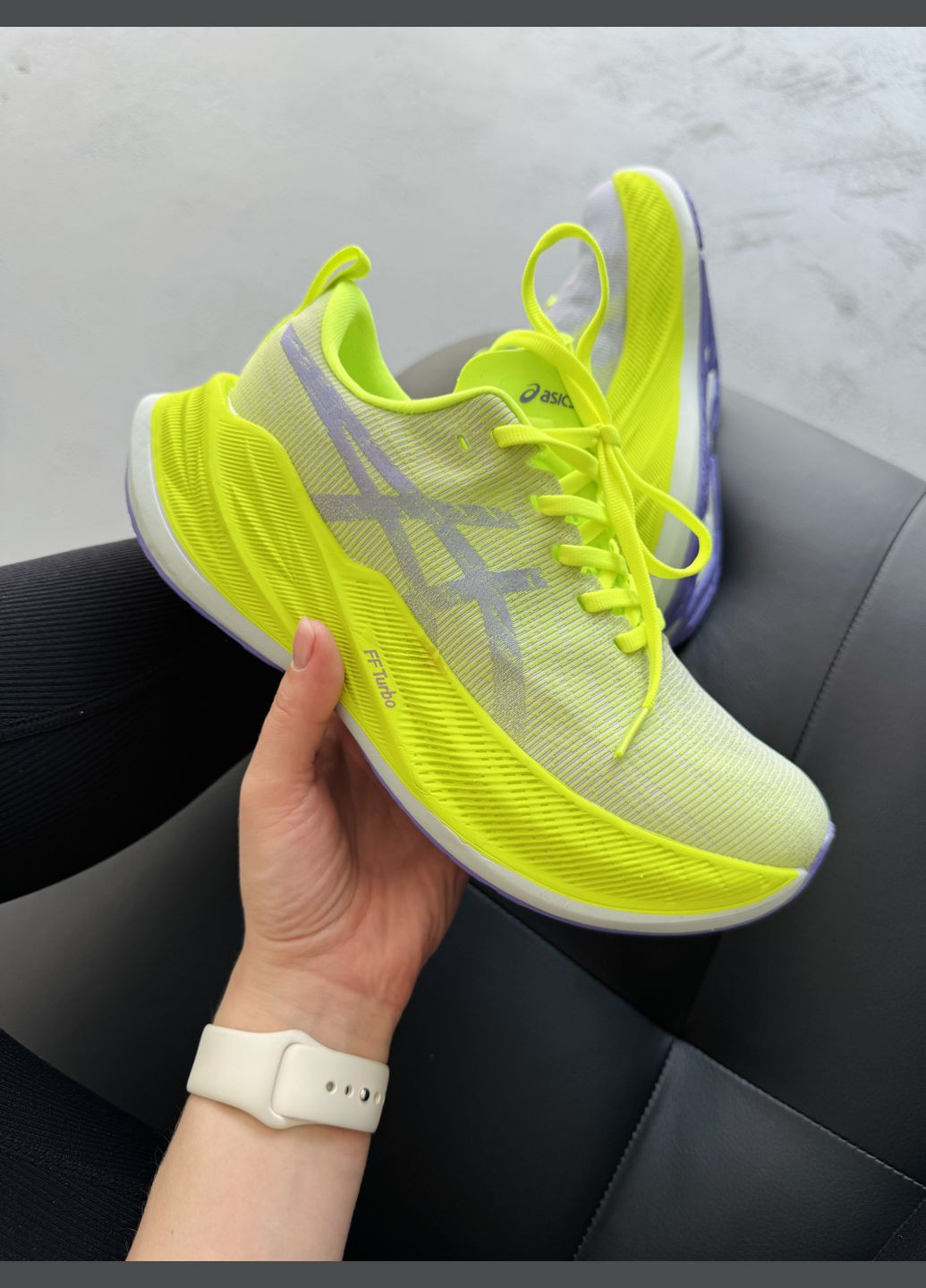 Кроссовки женские и мужские Asics Superblast Neon Green | Асикс Супербласт кислотно-зеленые No Brand кислотно-зеленые демисезоны (341551514)