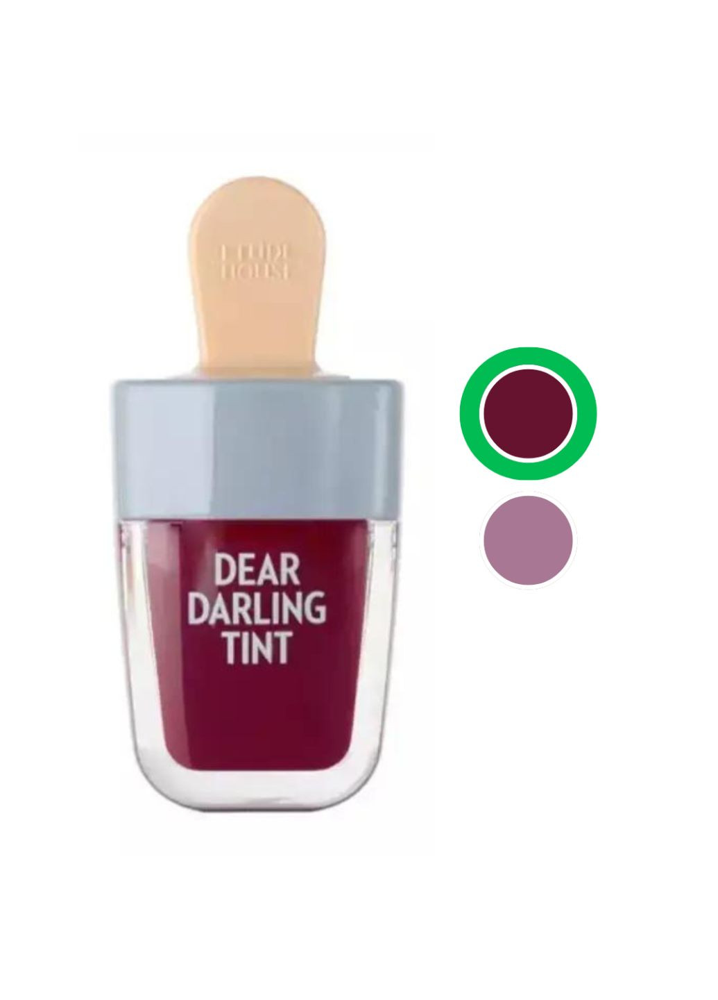 Гелевий тинт для губ червоного кольору Dear Darling Water Gel Tint, 5 мл Etude House (303777062)