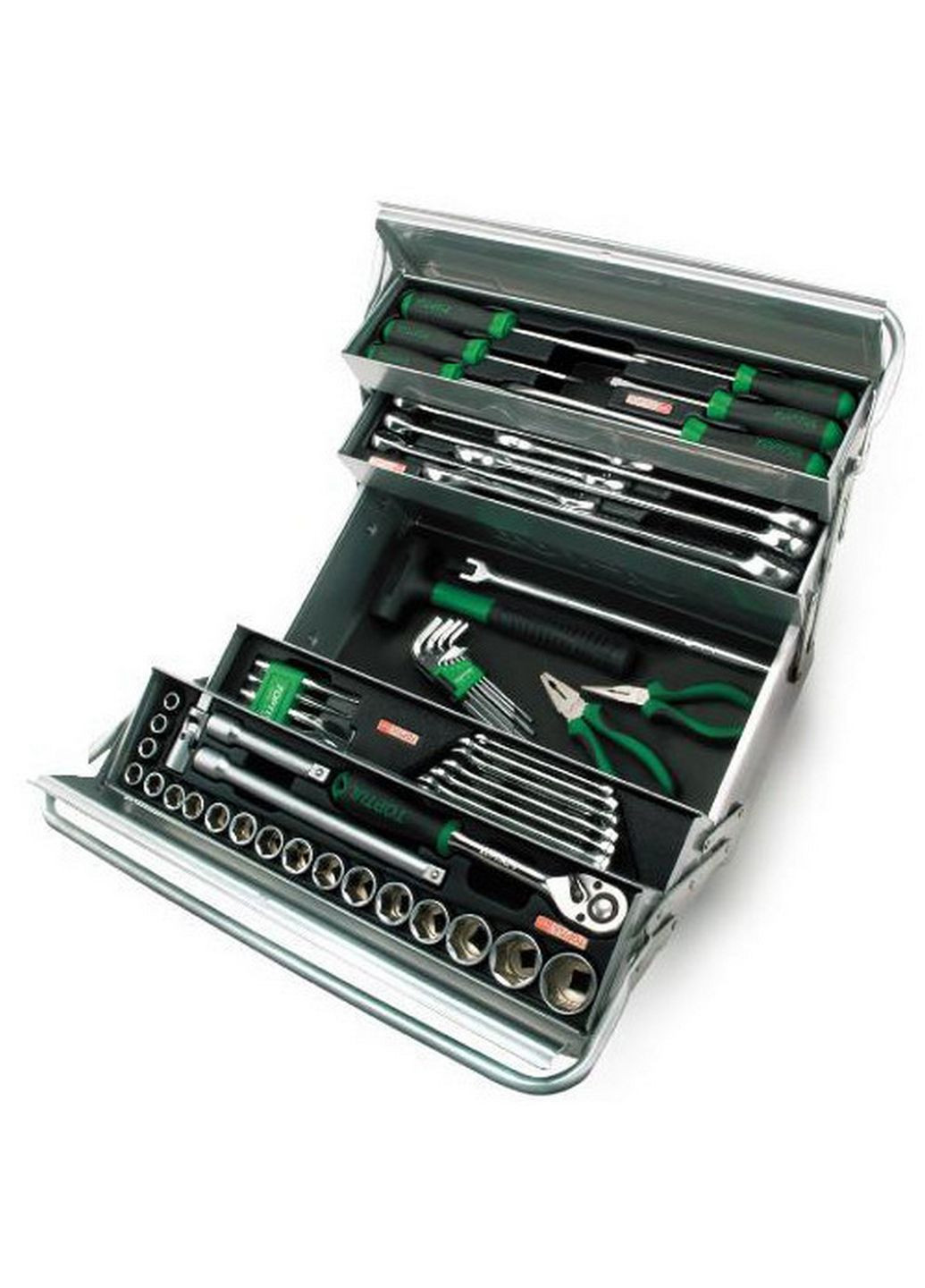 Комплект инструментов в ящике (5 секций) 63 ед. TOPTUL (289459383)